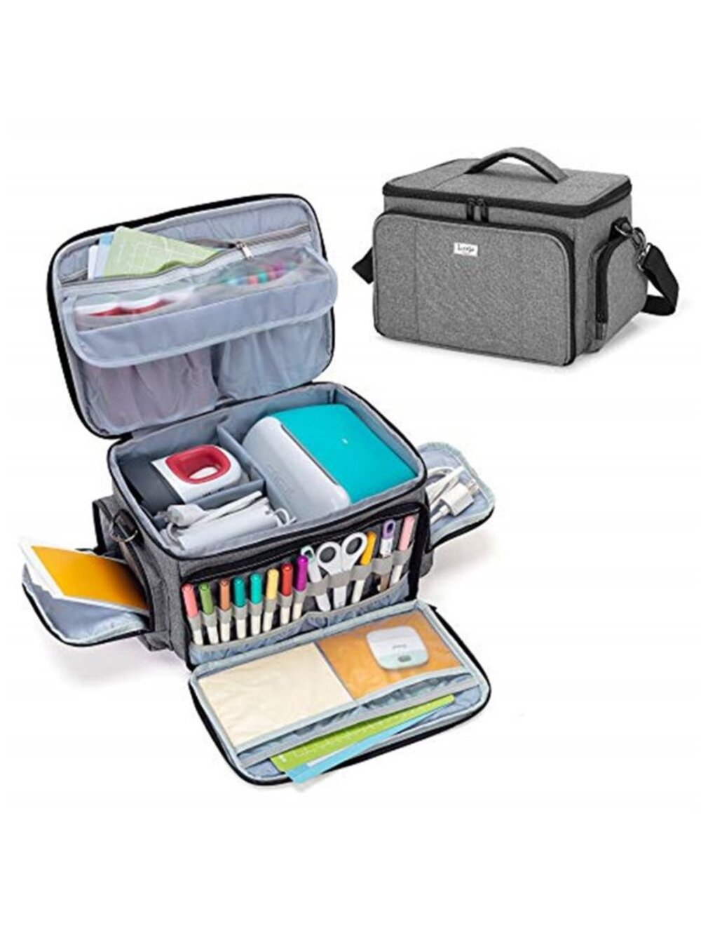 New Carrying Case Compatible with Cricut Joy and Easy Press Mini, Gray